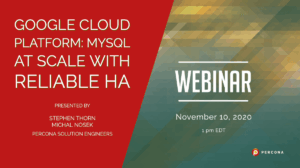 webinar Percona Google Cloud Platform