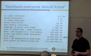 Percona's Kenny Gryp leads a recent MySQL workshop