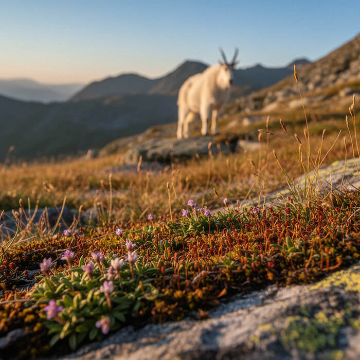 percona goat in mountains